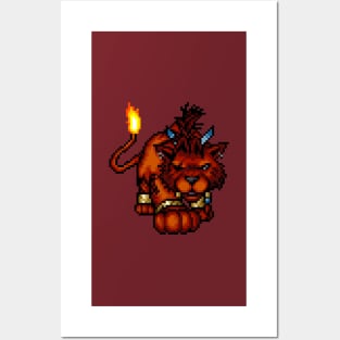 FF7 Nanaki/Red XIII Pixelart Posters and Art